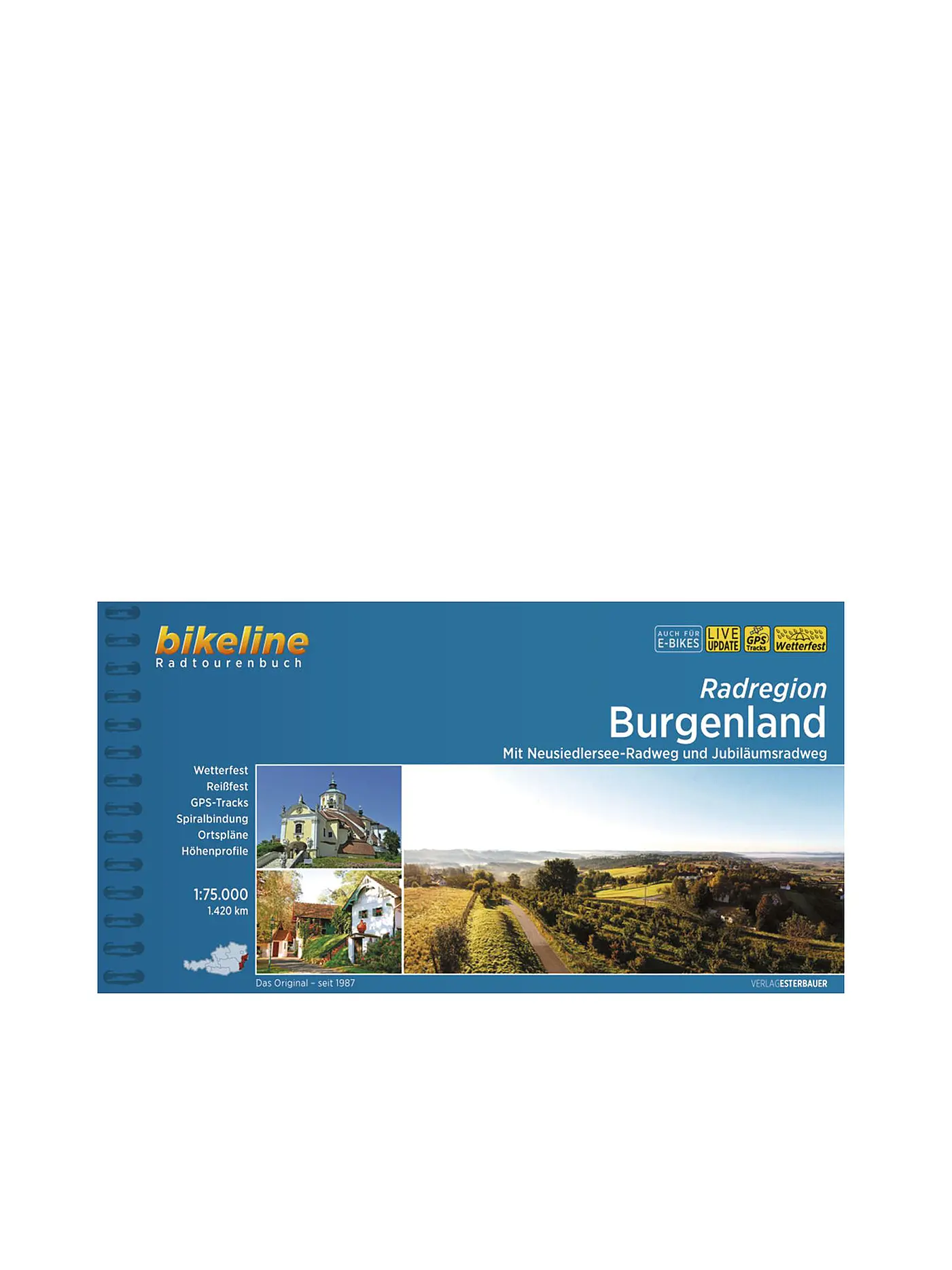 ESTERBAUER | Bikeline Radtourenbuch Radregion Burgenland 1:75.000 | 